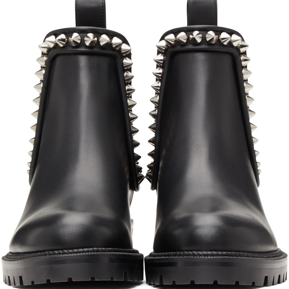 Christian Louboutin Black Capahutta Flat Boots